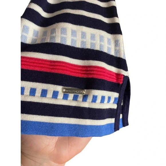 Tommy Hilfiger Women's 3/4 Sleeve Boat Neck Sweater Size Medium Nautical - Picture 7 of 8